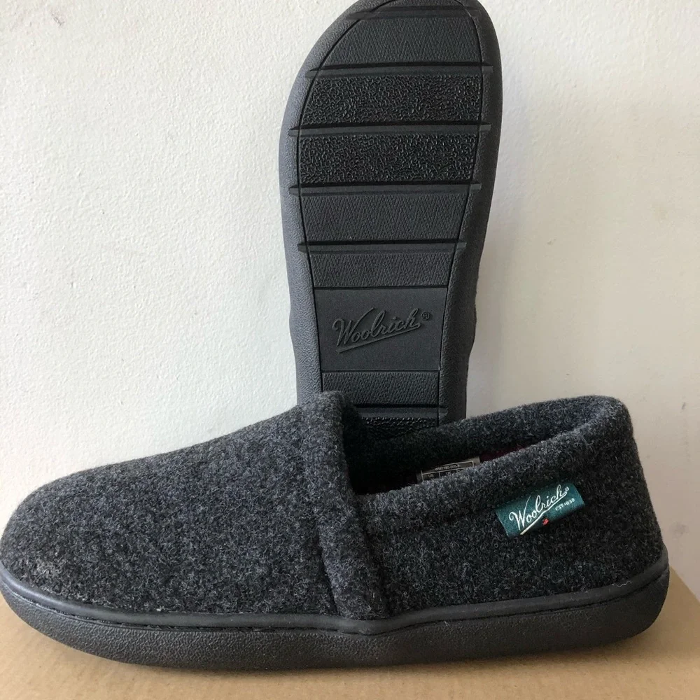 Woolrich Run Slip On Loafer Wool Slippers Men’s size 8 - Picture 2 of 8